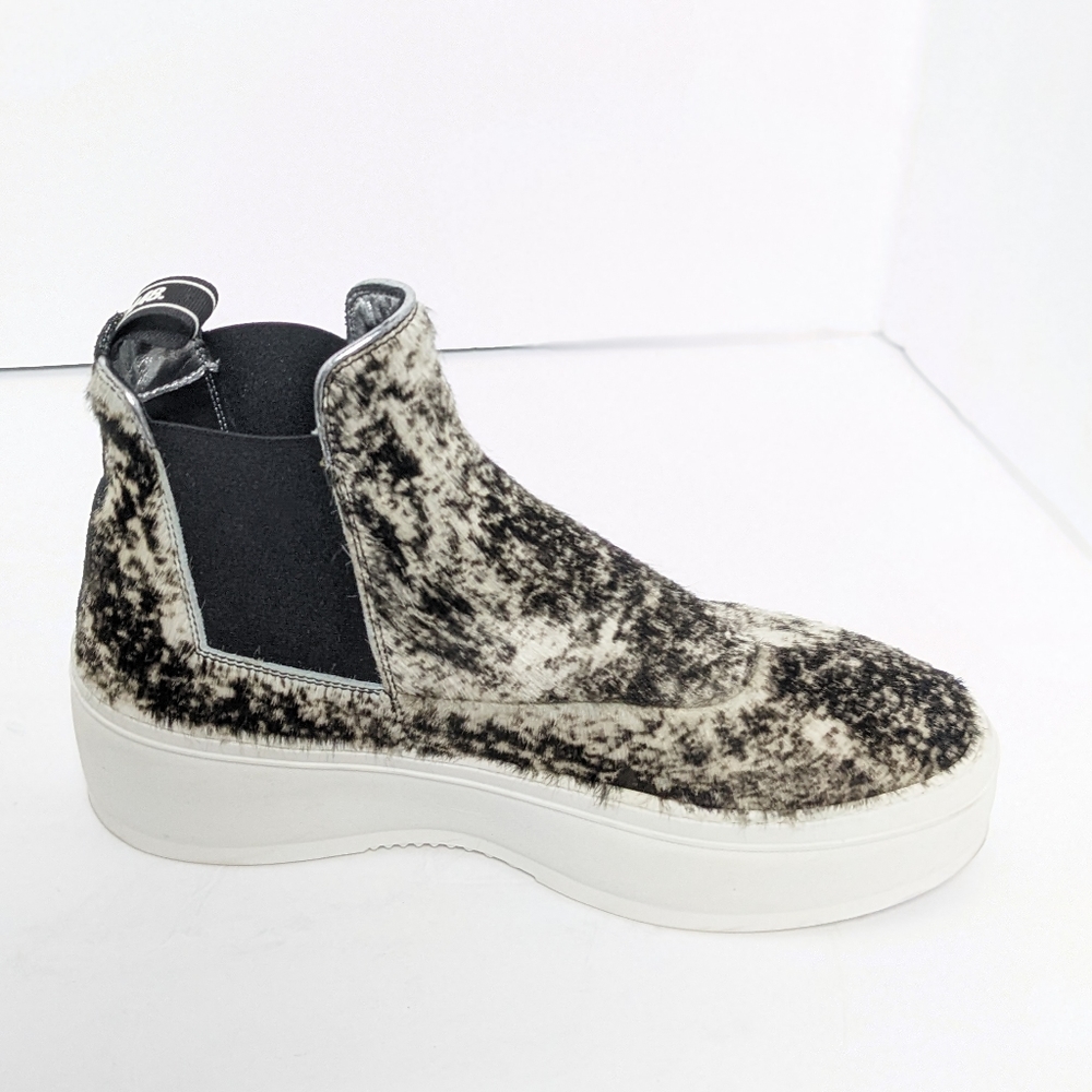 P448 Lucy high top calf hair platform sneakers - Picture 11 of 16